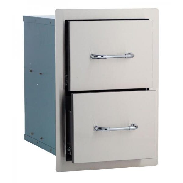 Bull Stainless Steel Double Drawer