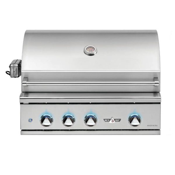 Delta Heat 32-Inch 3-Burner Built-In Natural Gas Grill with Infrared Rotisserie Burner
